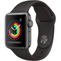 Apple Watch Series 3 38mm GPS Space Gray Aluminium Case with Black Sport Band
