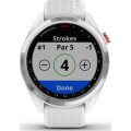 Garmin Approach S42 Polished Silver with White Band