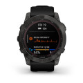Garmin fenix 7X Sapphire Solar Edition Carbon Gray DLC Titanium with Black Band