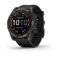 Garmin fenix 7X Sapphire Solar Edition Carbon Gray DLC Titanium with Black Band