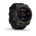 Garmin fenix 7X Sapphire Solar Edition Carbon Gray DLC Titanium with Black Band