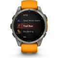 Garmin Fenix 8 47 mm AMOLED Sapphire Titanium Orange Graphite