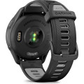 Garmin Forerunner 265 Black Bezel and Case with Black/Powder Gray Silicone Band