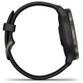 Garmin Venu 2 Slate Stainless Steel Bezel with Black Case and Silicone Band