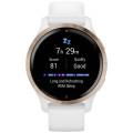 Garmin Venu 2S Rose Gold with White Band