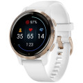 Garmin Venu 2S Rose Gold with White Band