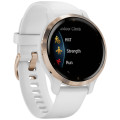 Garmin Venu 2S Rose Gold with White Band