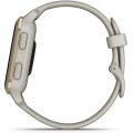 Garmin Venu Sq 2 Music Edition Cream Gold Aluminium Bezel with French Grey Case and Silicone Band