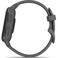 Garmin Venu Sq 2 Slate Aluminum Bezel with Shadow Gray Case and Silicone Band