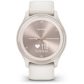 Garmin vívomove Sport Ivory Case and Silicone Band with Peach Gold Accents