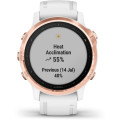 Garmin fēnix 6S Pro Rose Gold-tone with White Band