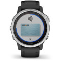 Garmin fēnix 6S Solar Silver with Black Band