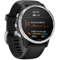 Garmin fēnix 6 Solar Silver with Black Band