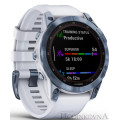 Garmin fēnix 7 Sapphire Solar Mineral Blue DLC Titanium Whitestone Band