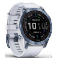 Garmin fēnix 7 Sapphire Solar Mineral Blue DLC Titanium Whitestone Band