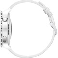 Huawei Watch GT 3 Pro 43mm Silver Bazel White Ceramic Case With White Leather Strap