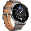 Huawei Watch GT 3 Pro 46mm Titanium Case With Gray Leather Strap