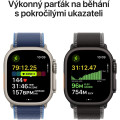 Apple Watch Ultra 3 (2025) 49mm Čierny titán s čiernym/uhlovým trailovým ťahom M/L
