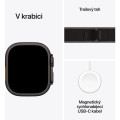 Apple Watch Ultra 3 (2025) 49mm Čierny titán s čiernym/uhlovým trailovým ťahom M/L