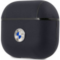 BMW Signature Kožené Puzdro pre AirPods 3 Navy