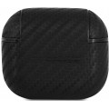 Ferrari Carbon PC/PU Puzdro pre Airpods 3 Black