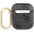 Guess 4G Script PC/PU Puzdro pre AirPods 1 / AirPods 2 Grey