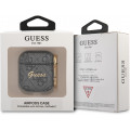 Guess 4G Script PC/PU Puzdro pre AirPods 1 / AirPods 2 Grey