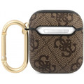 Guess 4G Script PC/PU Puzdro pre AirPods 1 / AirPods 2 Brown