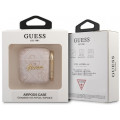 Guess 4G Script PC/PU Puzdro pre AirPods 1 / AirPods 2 Pink