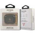 Guess 4G TPU Glitter Puzdro pre Airpods 3 Black