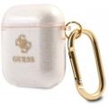 Guess 4G TPU Glitter Puzdro pre AirPods 1 / AirPods 2 Gold