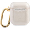 Guess 4G TPU Glitter Puzdro pre AirPods 1 / AirPods 2 Gold