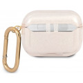 Guess 4G TPU Glitter Puzdro pre Airpods Pro Gold