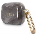 Guess TPU Shiny Marble Puzdro pre Airpods Pro Black