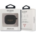 Guess 4G Charm Silikónové Puzdro pre Airpods 3 Black