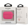 Guess 4G Charm Silikónové Puzdro pre Airpods Pro Fuchsia