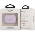 Guess 4G Charm Silikónové Puzdro pre Airpods Pro Purple