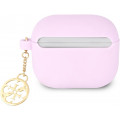 Guess 4G Charm Silikónové Puzdro pre Airpods 3 Purple