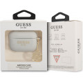 Guess 4G Charm Silikónové Puzdro pre Airpods Pro Grey