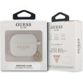 Guess 4G Charm Silikónové Puzdro pre Airpods 3 Grey