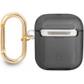 Guess TPU Printed Stripe Puzdro pre AirPods 1 / AirPods 2 Black