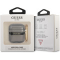 Guess TPU Printed Stripe Puzdro pre AirPods 1 / AirPods 2 Black
