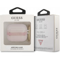Guess TPU Printed Stripe Puzdro pre Airpods 3 Pink