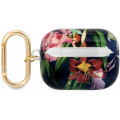Guess TPU Flower Print Puzdro pre Airpods Pro Blue