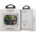 Guess TPU Flower Print Puzdro pre Airpods Pro Blue