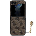 Guess 4G Charms Zadný Kryt pre Samsung Galaxy Z Flip5 Brown