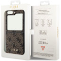 Guess 4G Charms Zadný Kryt pre Samsung Galaxy Z Flip5 Brown