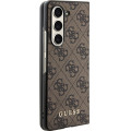 Guess 4G Charms Zadný Kryt pre Samsung Galaxy Z Fold5 Brown