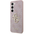 Guess PU 4G Metal Logo Zadný Kryt pre Samsung Galaxy A55 5G Pink