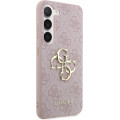 Guess PU 4G Metal Logo Zadný Kryt pre Samsung Galaxy A55 5G Pink